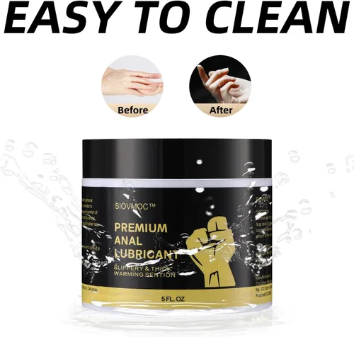 Vista 5 de Lubricante para sexo anal, gel de fisting premium a base de agua para mayor comodidad y experiencia suave, lubricante sexual duradero para la puerta