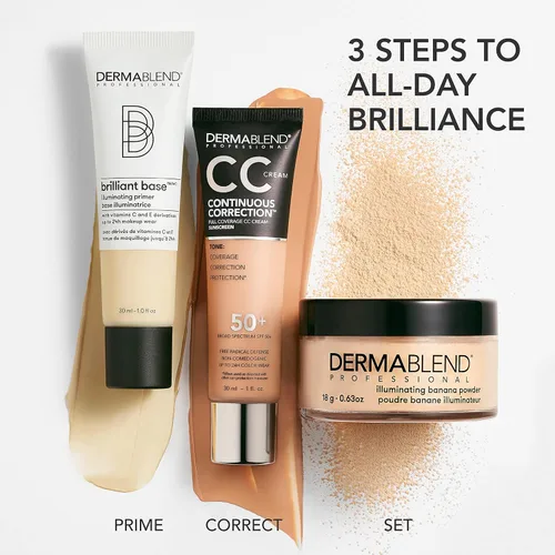 Vista 6 de Dermablend Base brillante iluminadora y polvo de plátano