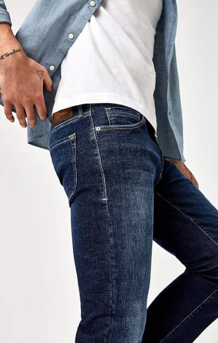 Vista 3 de Mavi Jeans de pierna recta de tiro regular Zach para hombre