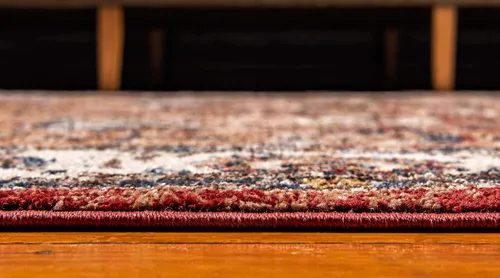 Vista 4 de Unique Loom Utopia Collection - Alfombra tradicional clásica de inspiración vintage con tonos cálidos (8 x 10 pies, rectangular, terracota/beige)