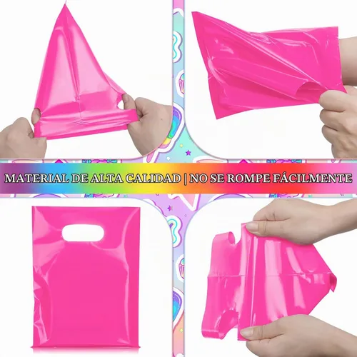 Vista 3 de Geyoga 500 bolsas pequeñas de plástico para regalo, a granel, color sólido Varios
