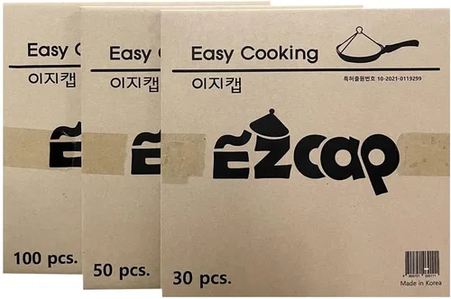 Vista 8 de Easy Cap - Tapas de papel desechables para sartenes, protector de salpicaduras de aceite, cubierta antigrasa, ajuste universal para prueba