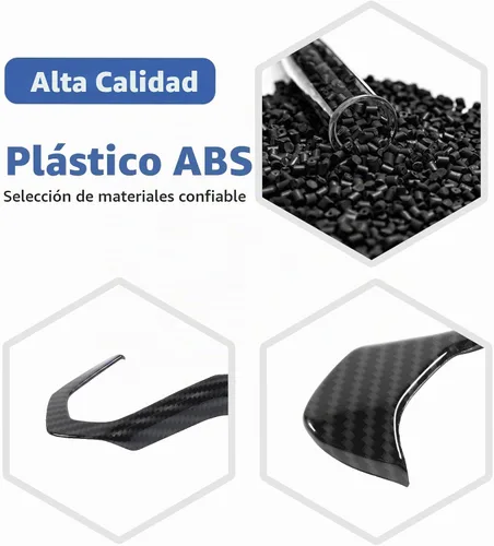 Vista 4 de RT-TCZ para Tapa de Panel de Volante de Fibra de Carbono para Chevrolet Silverado/Suburban/Tahoe 2014-2018 para GMC Sierra/Yukon 2014-2018 Negro