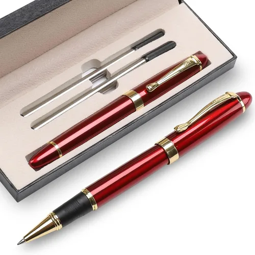 Vista 10 de YIVONKA Bolígrafos de lujo, bonito bolígrafo, el mejor regalo para hombres, bolígrafos profesionales de oficina ejecutiva, caja de regalo, bolígrafo