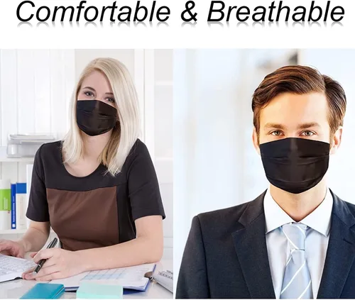 Vista 6 de VWMYQ Cubrebocas de satén de seda, lindo, transpirable, paquete de 4 unidades, a la moda, para hombres y mujeres, tela reutilizable para adultos