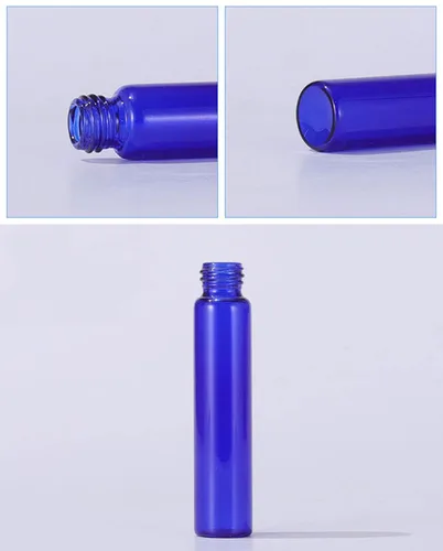 Vista 8 de Paquete de 20 botellas de perfume de viaje con atomizador a granel de 0.3 fl oz, botella vacía hidratante (azul)