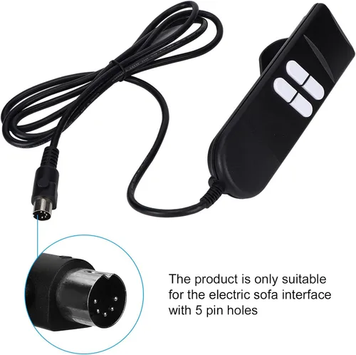 Vista 5 de Mando a distancia con conexión de 4 botones, silla elevadora, reclinable, sofá eléctrico, controlador de mano manual