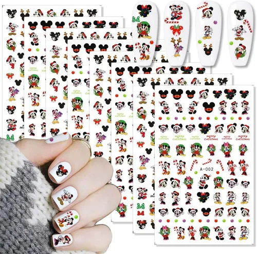Vista 10 de Calcomanías de arte de uñas de San Valentín, calcomanías autoadhesivas 3D, diseño de corazón romántico, diseño de corazón romántico, calcomanías