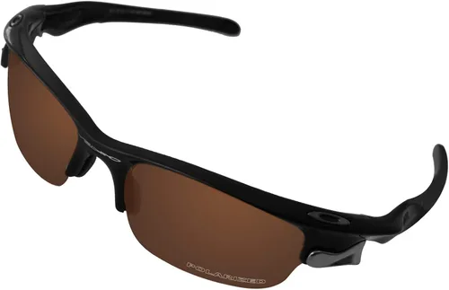 Vista 2 de BroLizard 2.0mm Thick Polarized Lens Replacement for Oakley Fast Jacket OO9097 Sunglasses - Earth Brown Polarized Lenses