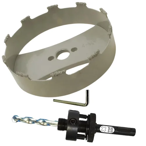 Vista 64 de Kit de extensión y eje de sierra perforadora de 7/16 pulgadas: 2 ejes hexagonales de 1/2 pulgadas y extensión de 12 pulgadas para sierras