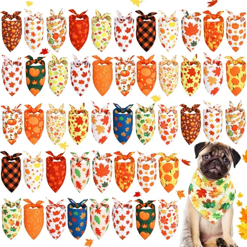 Vista 11 de Sweetude 50 bandanas para perros a granel para verano, flamenco