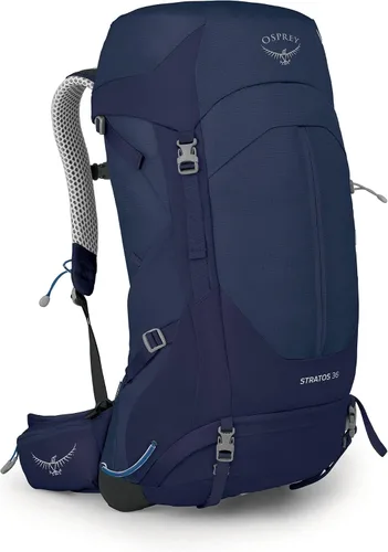 Vista 11 de Osprey Stratos 24L Mochila de senderismo para hombre, azul cetáceo