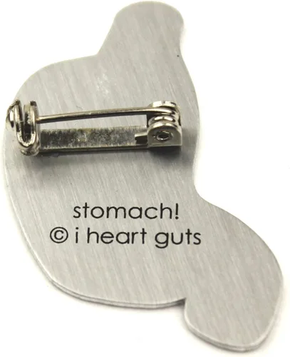 Vista 4 de estómago Lapel Pin I Ache for you I Heart Guts.