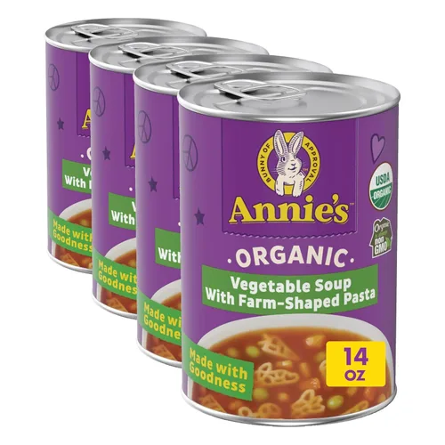 Vista 13 de Annie's Organic Star - Sopa enlatada de pasta y pollo, lista para servir, 14 onzas