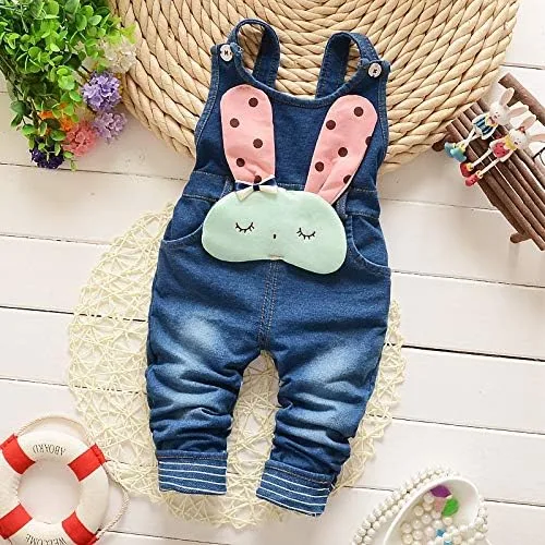 Vista 3 de KIDSCOOL SPACE Mono de algodón de dibujos animados 3D de punto suave para bebé, Azul-5049, 3-6 meses