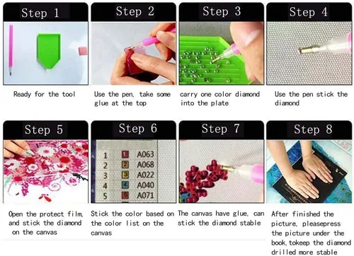 Vista 3 de Kits de pintura de diamantes para adultos por número, taladro completo 5D, rata redonda, animal, bricolaje, diamantes de cristal, HD, bordado