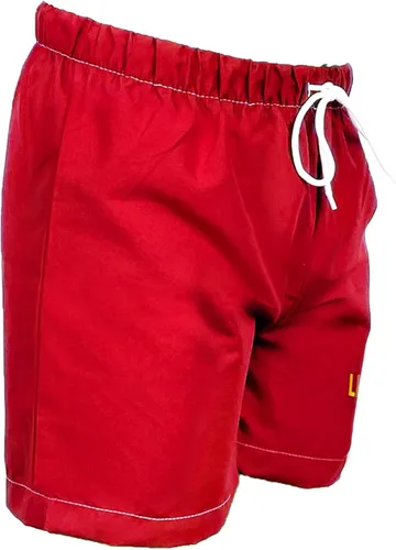 Vista 4 de Conjunto de pantalones cortos de natación para soltero, broma, color rojo