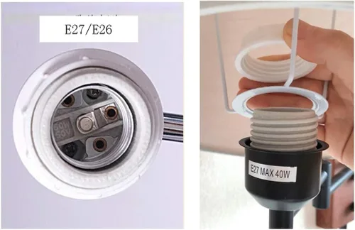 Vista 7 de Lámpara de pared con cadena de tracción e interruptor de botón enchufable, brazo oscilante, aplique de pared E26/E27 para dormitorio, mesita