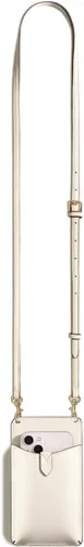 Vista 8 de ROWNYEON Monederos pequeños para teléfono celular para hombres y mujeres, portátil, ligero, casual, diario, para viajes, tarjetero de crédito, Blanco