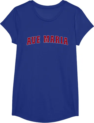 Vista 22 de Ave Maria FL Florida - Camiseta, Negro