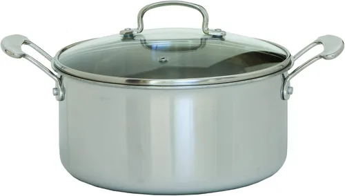 Vista 5 de ExcelSteel Juego de utensilios de cocina de tres capas, 14 x 10 x 7.2