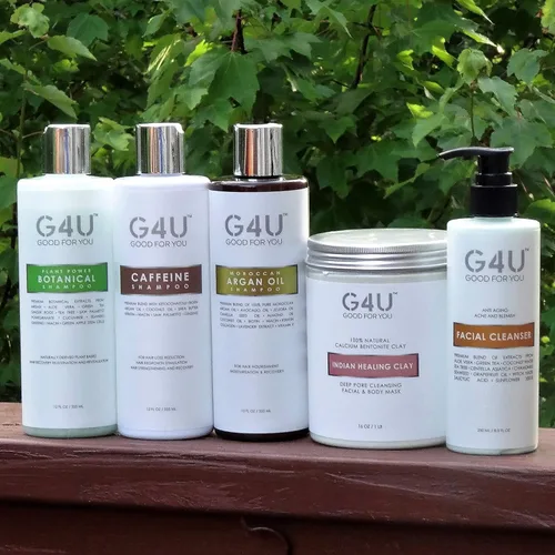 Vista 4 de G4U Limpiador facial facial para mujeres y hombres. Para grasa, seca, sensible, normal, todo tipo de piel. Planta natural a base de vitamina C.