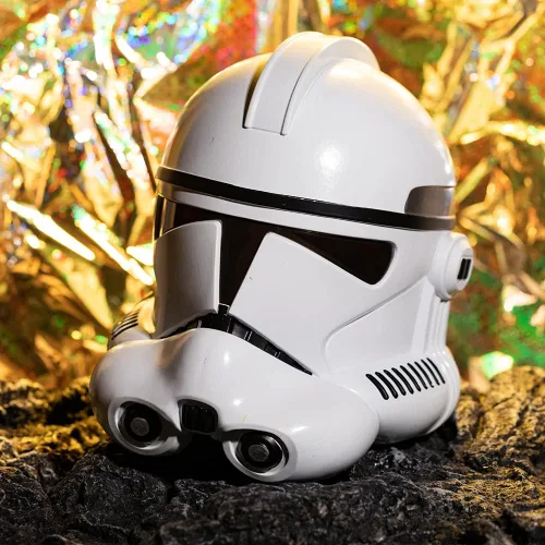 Vista 3 de Máscara de casco de soldado clon Phase 2, accesorios de disfraz para adultos