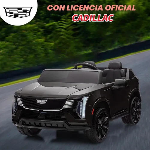Vista 4 de GarveeLife - Coche eléctrico de 24 V y 2 plazas para niños con licencia Cadillac Negro
