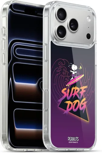 Vista 140 de Head Case Designs Funda de gel suave con licencia oficial de Peanuts Tropical Surf Snoopy Aloha Disco compatible con Apple iPhone 13 Mini Surf