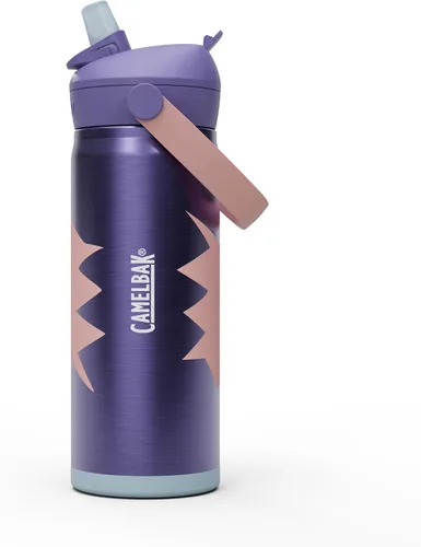 Vista 14 de CamelBak Thrive Flip Straw Kids Bite Valve Stainless Steel Water Bottle Biking Dogs, 12oz Perros en bicicleta