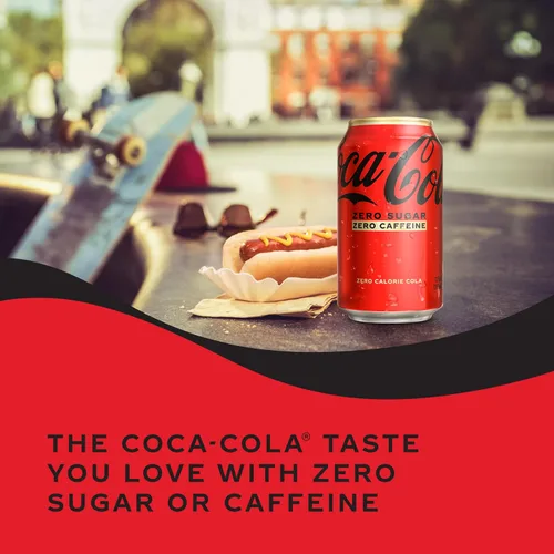 Vista 4 de Coca-Cola Soda sin cafeína, 12 onzas líquidas (paquete de 12)