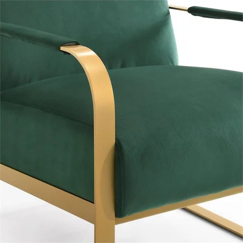 Vista 6 de Silla de salón Mason (terciopelo verde)