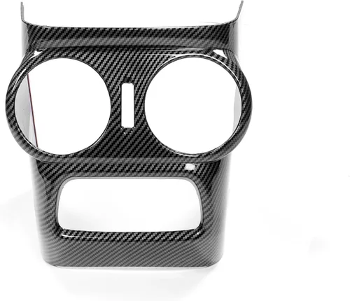 Vista 2 de YOUTOOCAR Cubierta de ventilación trasera de CA con patrón de fibra de carbono compatible con accesorios Kia Stinger 2018-2023