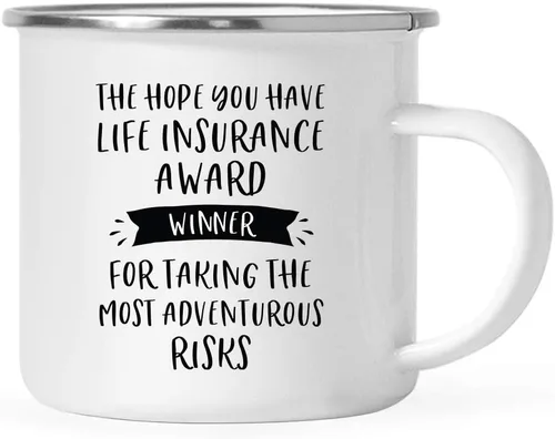 Vista 30 de Andaz Press Taza de café de acero inoxidable de 11 onzas con diseño de fogata, regalo divertido para compañero de trabajo, ganador del premio