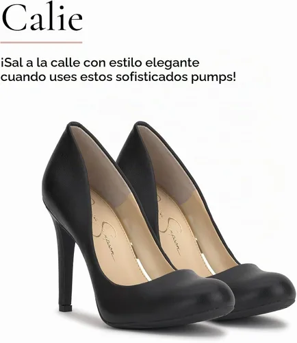 Vista 8 de Jessica Simpson Calie Classic - Zapatos de tacón alto para mujer Negro