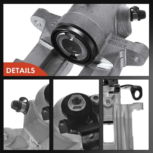 Vista 7 de A-Premium Conjunto de pinza de freno de disco sin soporte compatible con modelos Audi y Volkswagen seleccionados - TT/Jetta 2000, Beetle 1998-2000