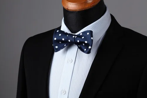 Vista 33 de HISDERN Pajaritas para hombre, diseño de lunares, corbatín y bolsillo cuadrado, clásico, esmoquin de negocios, boda, pajaritas, pañuelo
