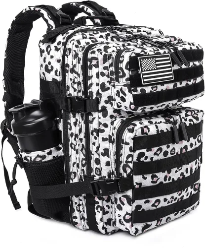Vista 31 de LHI Mochila Militar Táctica para Hombres y Mujeres 25L/35L Mochila de Asalto del Ejército Bolsa Mochila Pequeña con Portabotellas