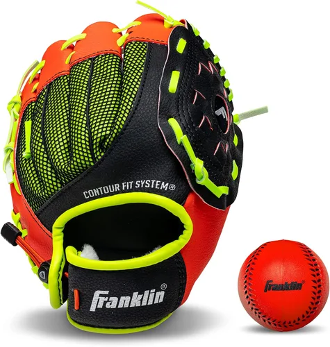 Vista 12 de Guantes Franklin Sports con agarre, para T-ball (9.0 pulgadas)