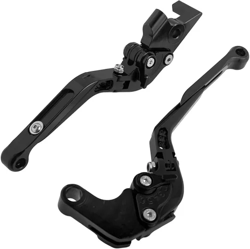 Vista 5 de Para Yamaha MT-07 2014-2020 Accesorios de motocicleta CNC ajustable plegable extensible freno embrague palancas (negro)
