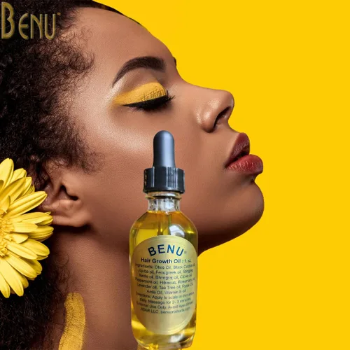 Vista 4 de Benu Aceite para el crecimiento del cabello, 100% natural para la pérdida y el crecimiento del cabello