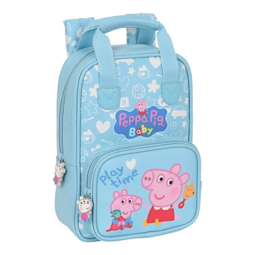 Vista 2 de Mochila Infantil Peppa Pig Baby Azul claro (20 x 28 x 8 cm)