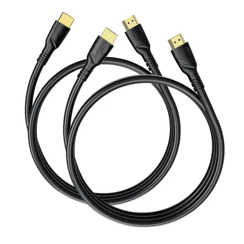 Vista 10 de Cable HDMI 8K de 1 m (HDMI 2.1, 8k@60hz, 48 Gbps & 4k@120hz, 18 Gbps) Conectores chapados en oro de ultra alta velocidad, retorno de audio por
