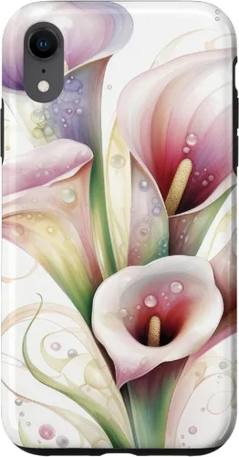 Vista 25 de iPhone 12 Pro Max Calla Lilies Flower Floral Watercolor Case