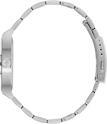 Vista 3 de adidas Reloj de pulsera de acero inoxidable Modelo AOSY220272I PlateadoVerde