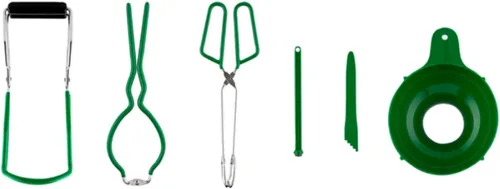 Vista 2 de Restaurantware -Juego de utensilios de enlatado, 1 kit de herramientas de enlatado, juego de 6 piezas, incluye pinza para tarro recubierta