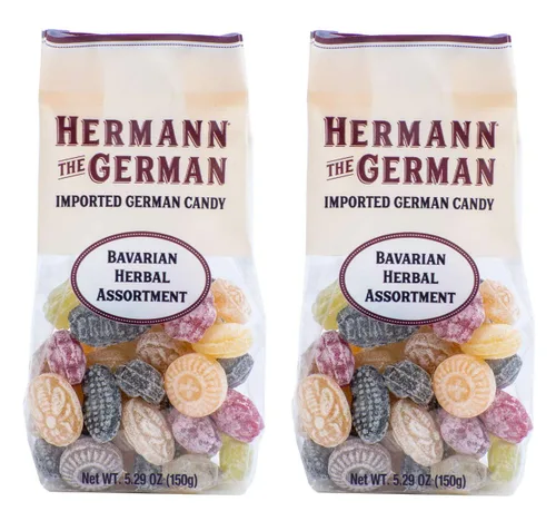 Vista 8 de Hermann the German Hard Candy - Importado - Paquete de 2 (surtido de dulces de frutas bávaras)