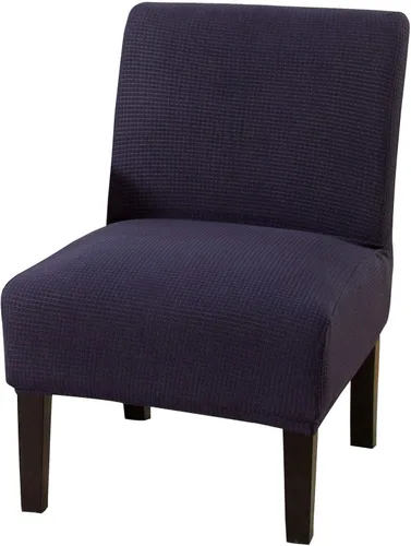 Vista 37 de JIAN YA NA Funda para silla decorativa sin brazos, funda elástica para silla sin brazos, fundas de terciopelo para sillas sin brazos, fundas Beige