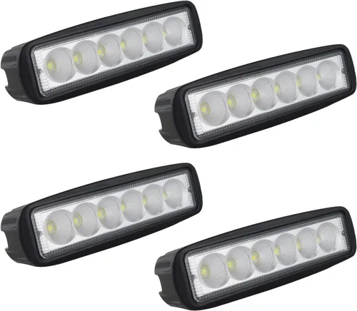 Vista 15 de Willpower 2 piezas de 27 W de 2200 lm, barra de luz de trabajo LED redonda, lámpara de conducción de haz puntual para todoterreno, SUV, barco, Jeep