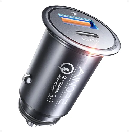Vista 10 de AINOPE 67.5W cargador de coche USB C carga rápida, cargador de coche rápido